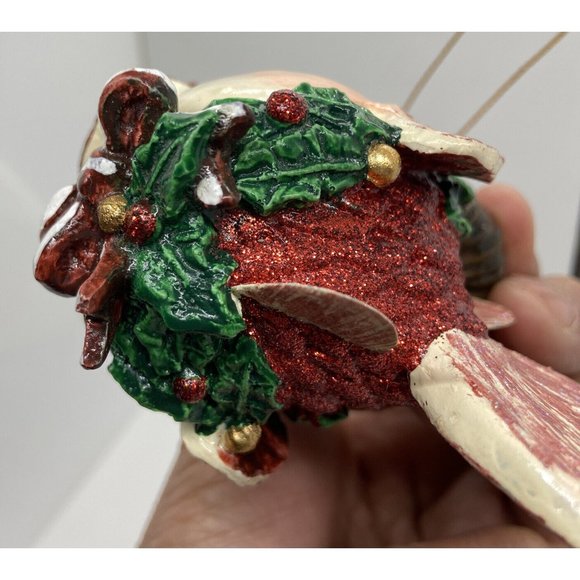 Katherine's Collection red fish lips ornament Christmas tree gold crown glitter - Picture 11 of 13